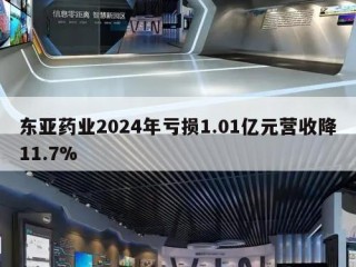 东亚药业2024年亏损1.01亿元营收降11.7%